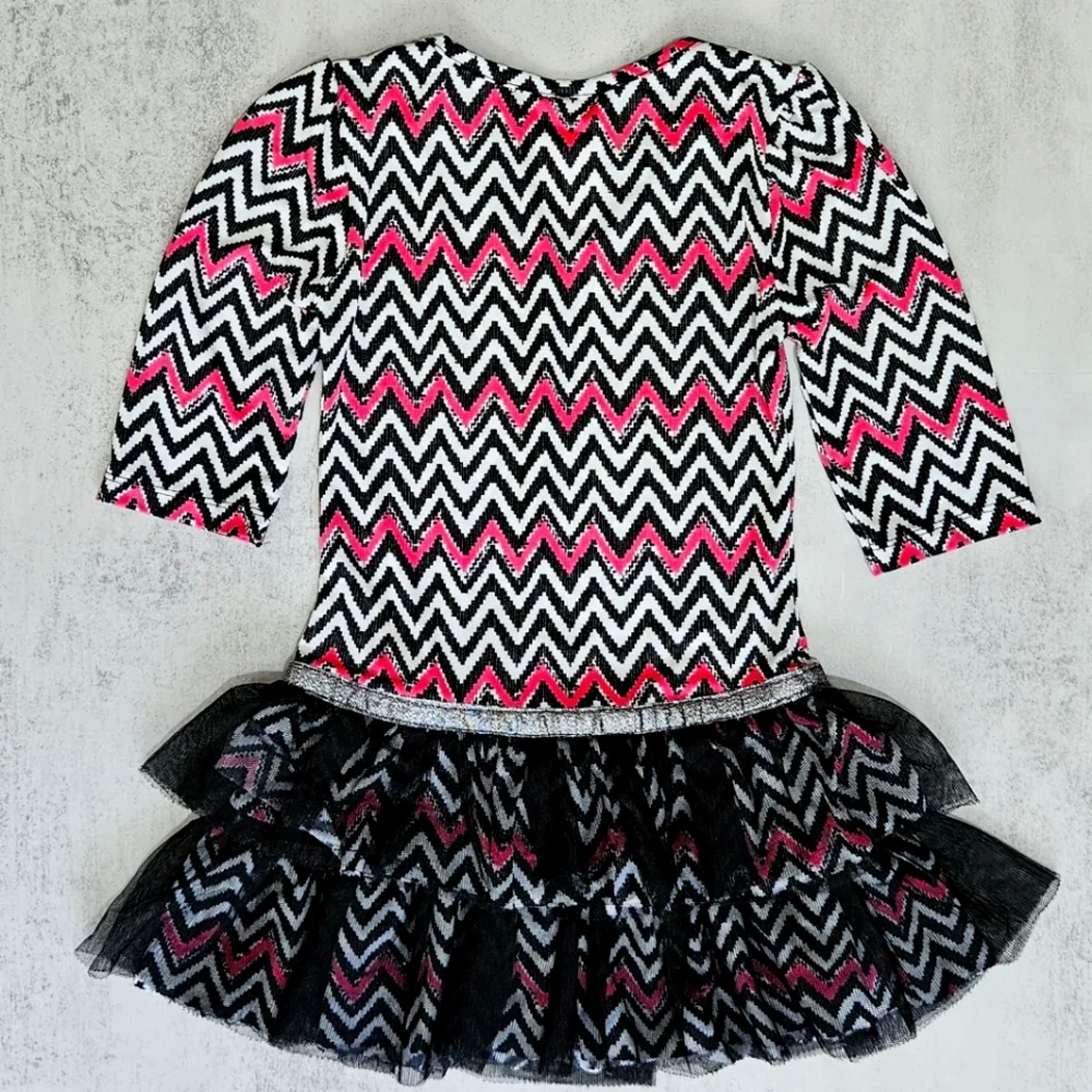 Nannette Girls Tutu Dress with Ruffle Skirt
